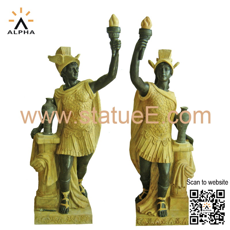 Roman male statues